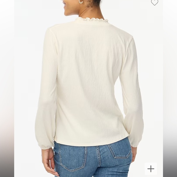 J. Crew Ruffleneck top - Picture 2 of 3
